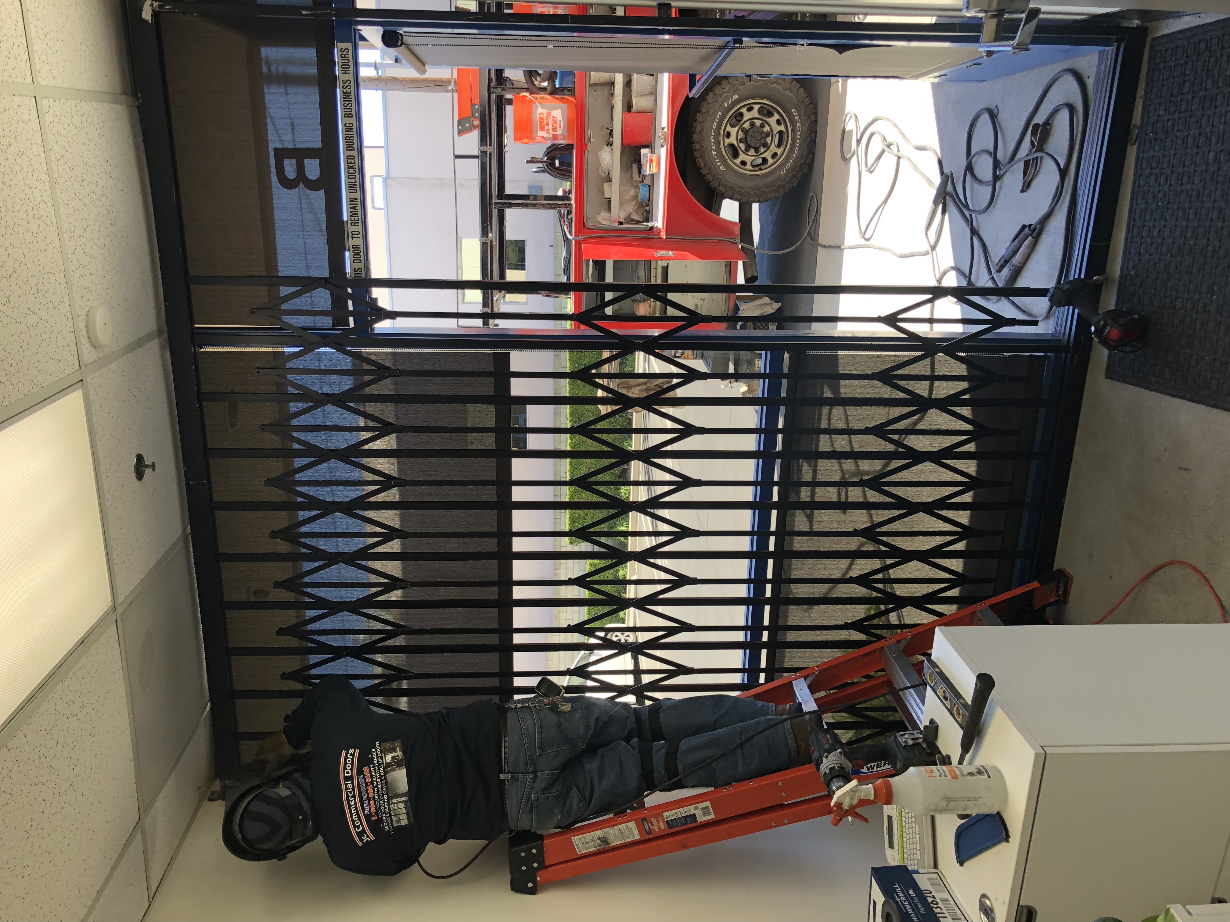 Pennysaver Jc Commercial Roll Up Doors Folding Gates In Orange