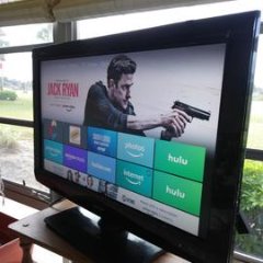 SHARP AQUOS 31 INCH FLAT SCREEN TV WORKS GREAT IF YOU HAVE A FIRE STICK!!